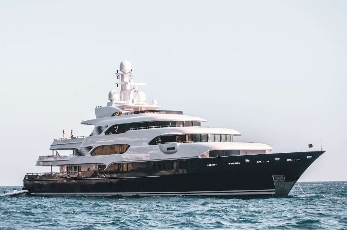 Luxury yacht serviced by Palm Beach Exterior and Marine